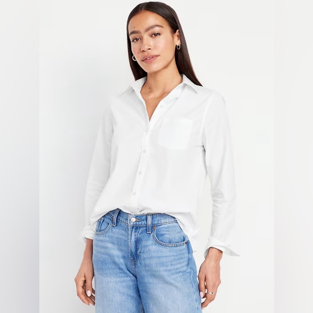 Classic Button-Down Shirt White